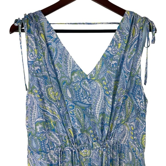 Vince Camuto | Airy Blue Coastal Hues Midi Maxi Dress New - Picture 3 of 11